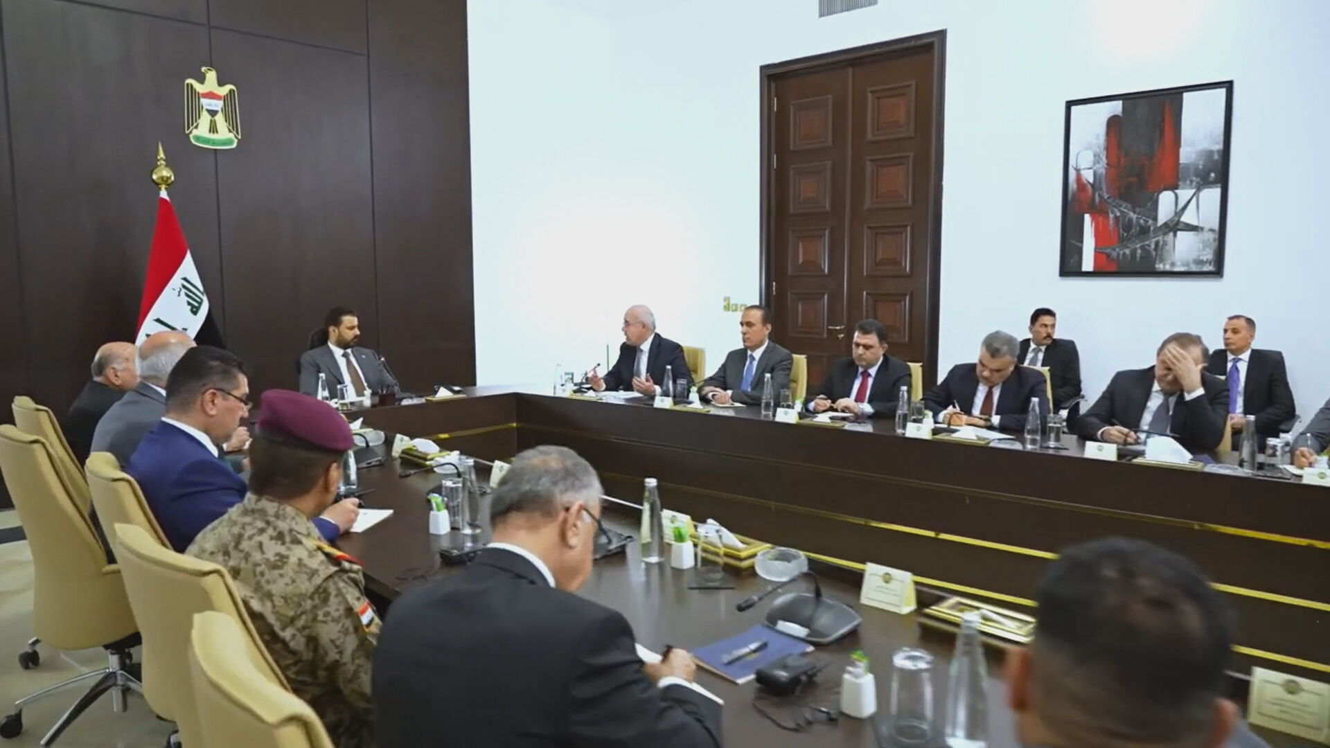 کۆبوونەوەیەکی شاندی باڵای هەرێمی کوردستان لەگەڵ عەلی زەیدی، سەرۆکوزەیرانی عێراق