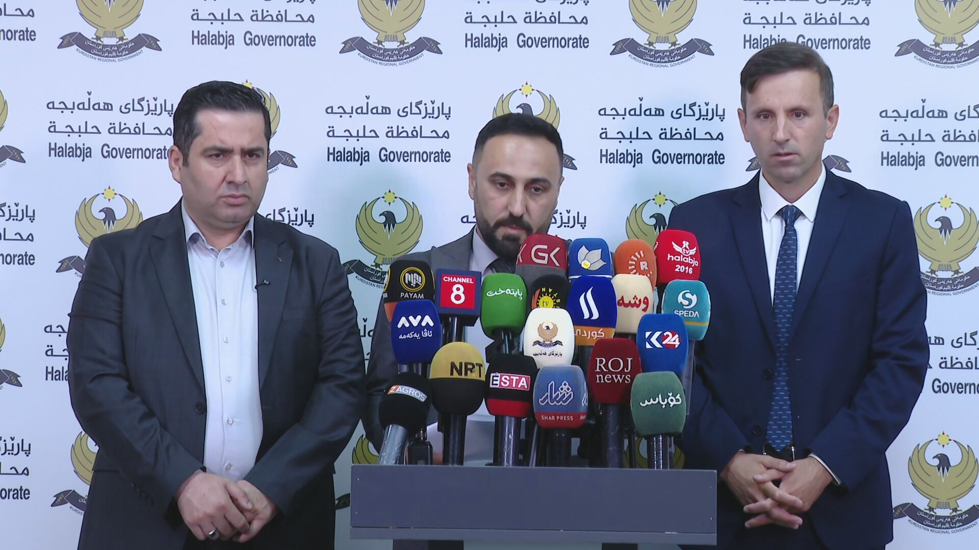کۆنفڕانسی ڕۆژنامەوانیی لیژنەى باڵاى دامەزراندن لە پارێزگاى هەڵەبجە
