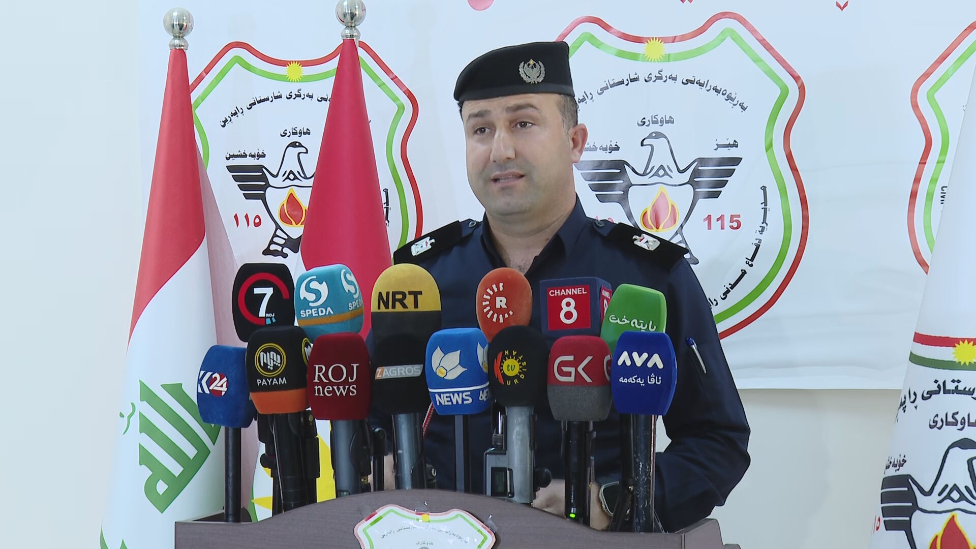 کۆنفڕانسی ڕۆژنامەوانیی عەلی قادر، گوتەبێژی بەرگریی شارستانیی ڕاپەڕین