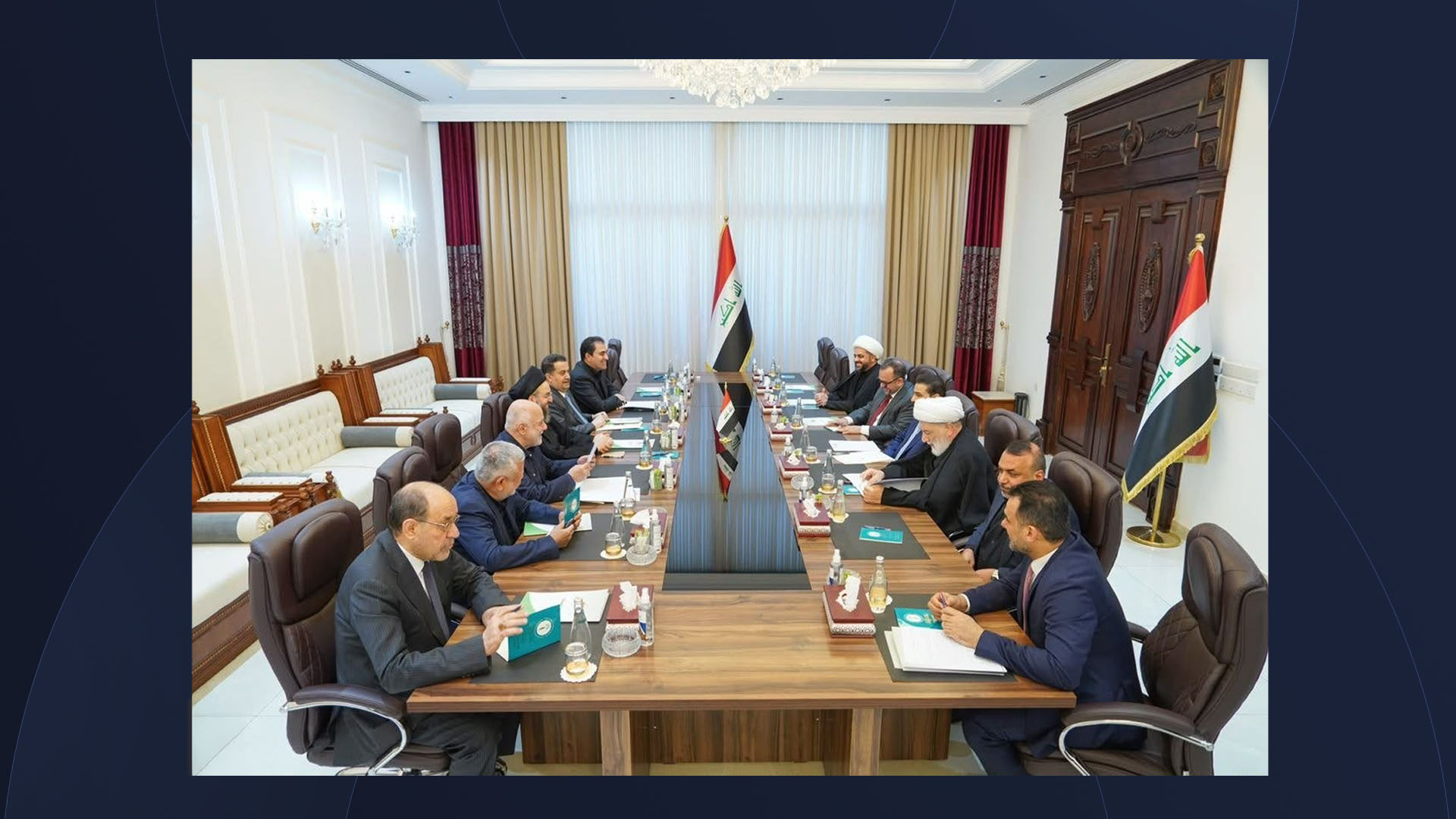 کۆبوونەوەی چوارچێوەی هەماهەنگی شیعەکان، بە بەشداری عەلی زەیدی سەرۆکوەزیرانی عێراق