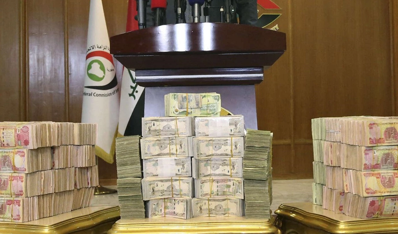 دەستبەسەراگرتنی بەشێک لەو پارانەی کە لە عێراق بە دزی سەدە ناسراو بوو