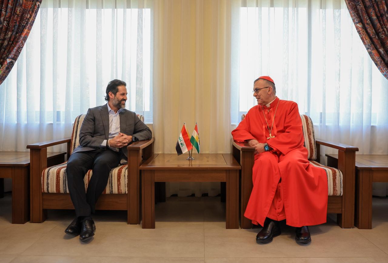 کۆبوونەوەی قوباد تاڵەبانی، جێگری سەرۆکوەزیرانی هەرێمی کوردستان و پاتریارک مارپۆڵسی سێیەم نۆنا، سەرۆکی کەنیسەی کلدانی لە عێراق و جیهان