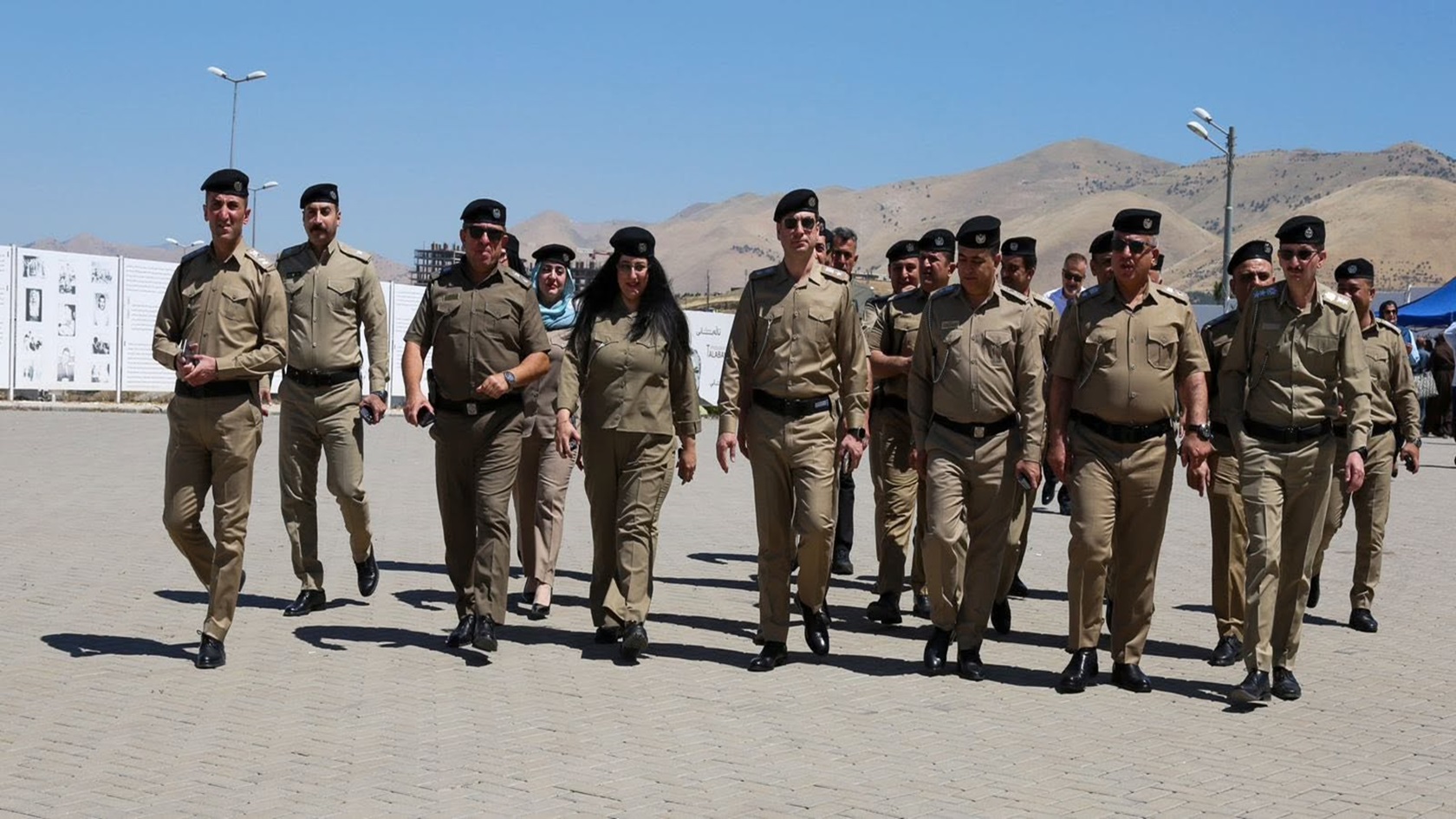 گروپێک لە هێزەکانى ناوخۆ لە پارێزگاى سلێمانى