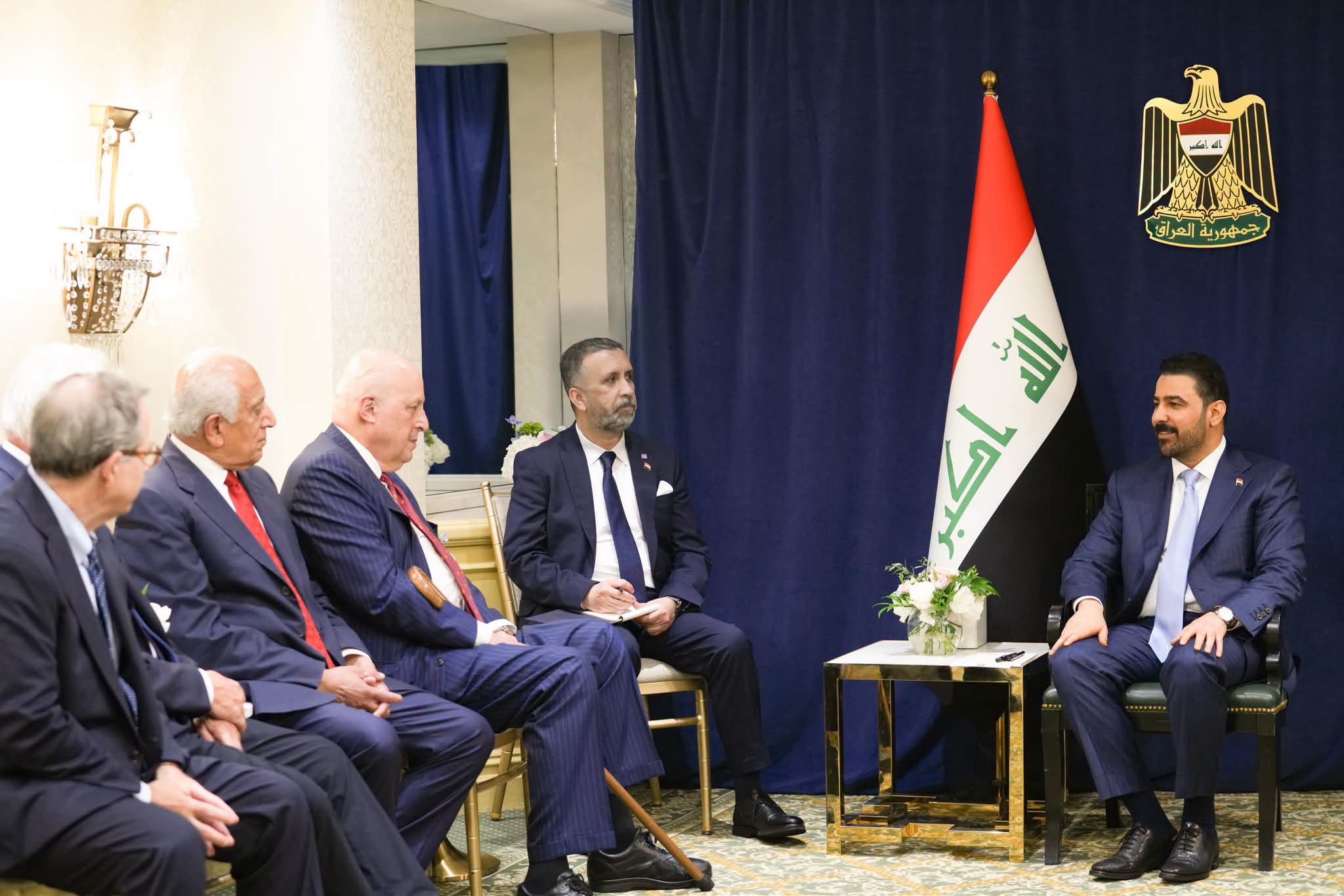 کۆبوونەوەی عەلی زەیدی، سەرۆکوەزیرانی عێراق و باڵیۆزانی پێشووی ئەمریکا لە عێراق 