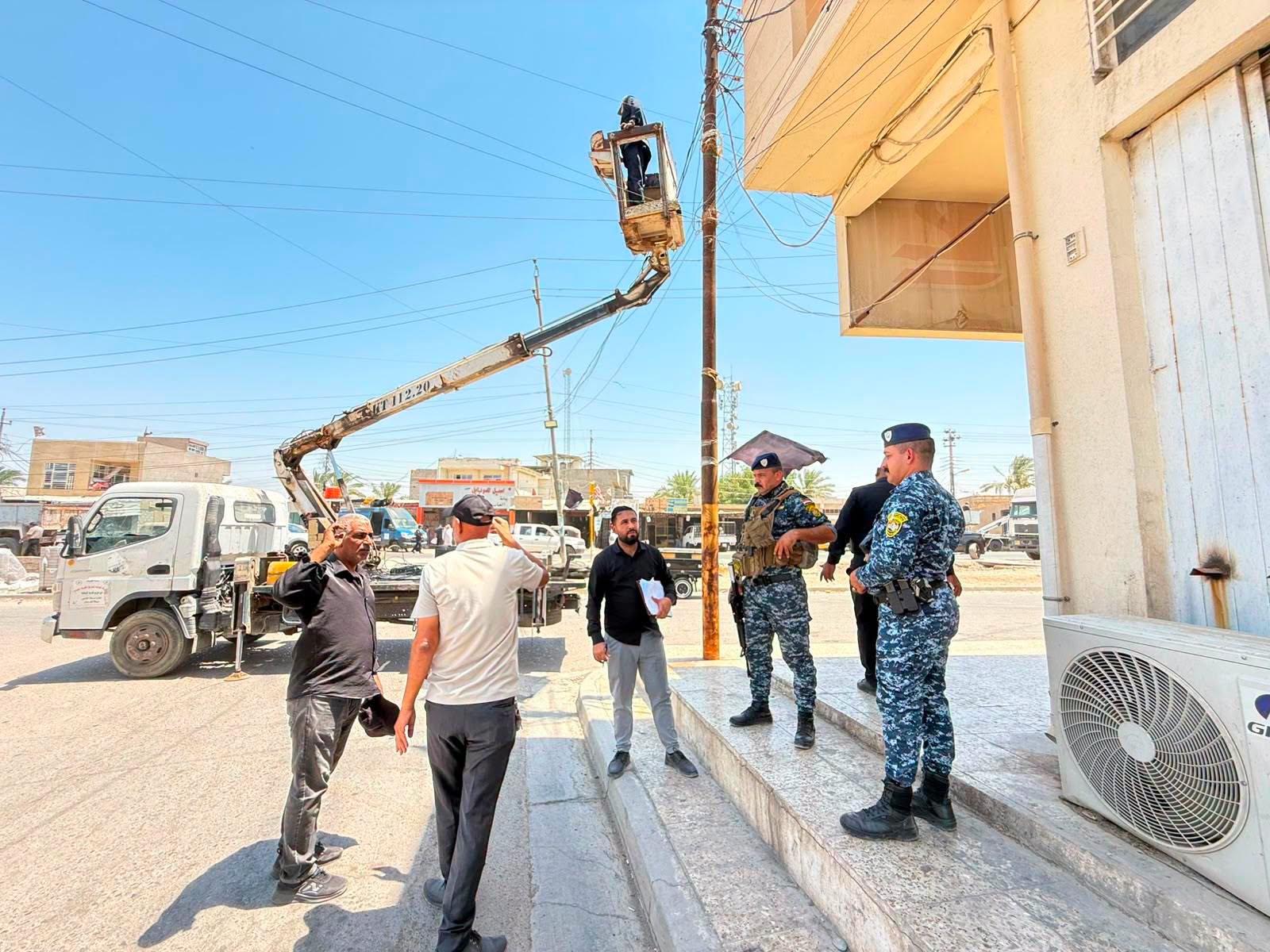 بڕینی یەکێک لە شوێنە سەرپێچیکارەکان بە ئامادەبوونی هێزە ئەمنییەکانی عێراق