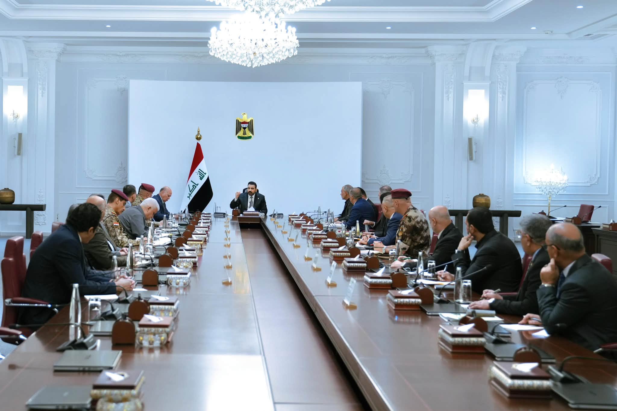کۆبوونەوەی ئەنجوومەنی ئاسایشی نیشتمانیی عێراق، بە سەرۆکایەتیی عەلی زەیدی، فەرماندەی گشتیی هێزەچەکدارەکان