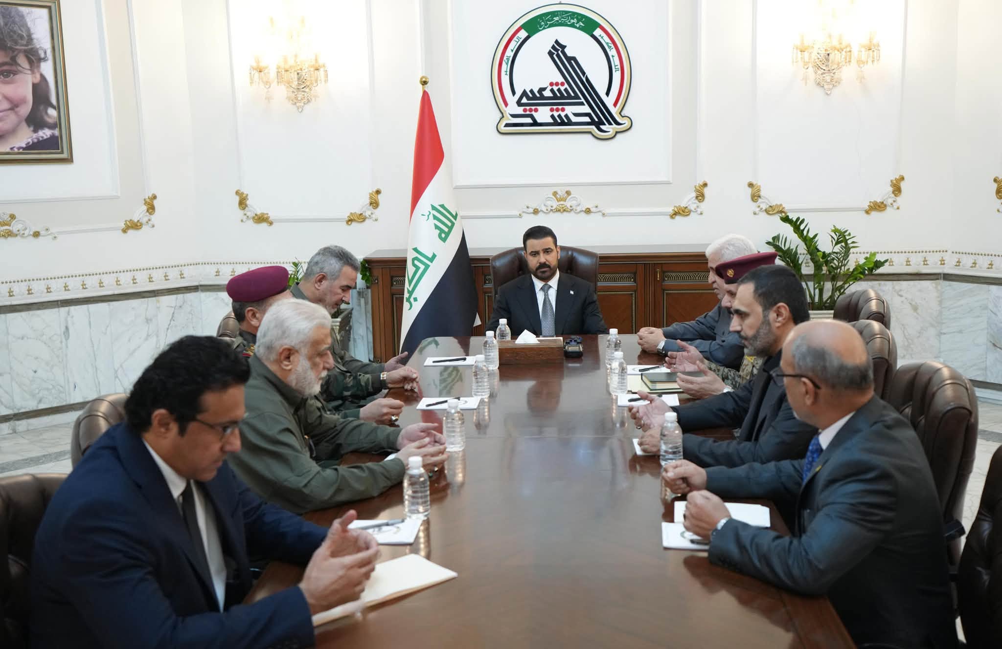 سەردانی عەلی زەیدی بۆ بارەگای حەشدی شەعبی و کۆبوونەوە لەگەڵ سەرکردەکانی ئەو هێزە