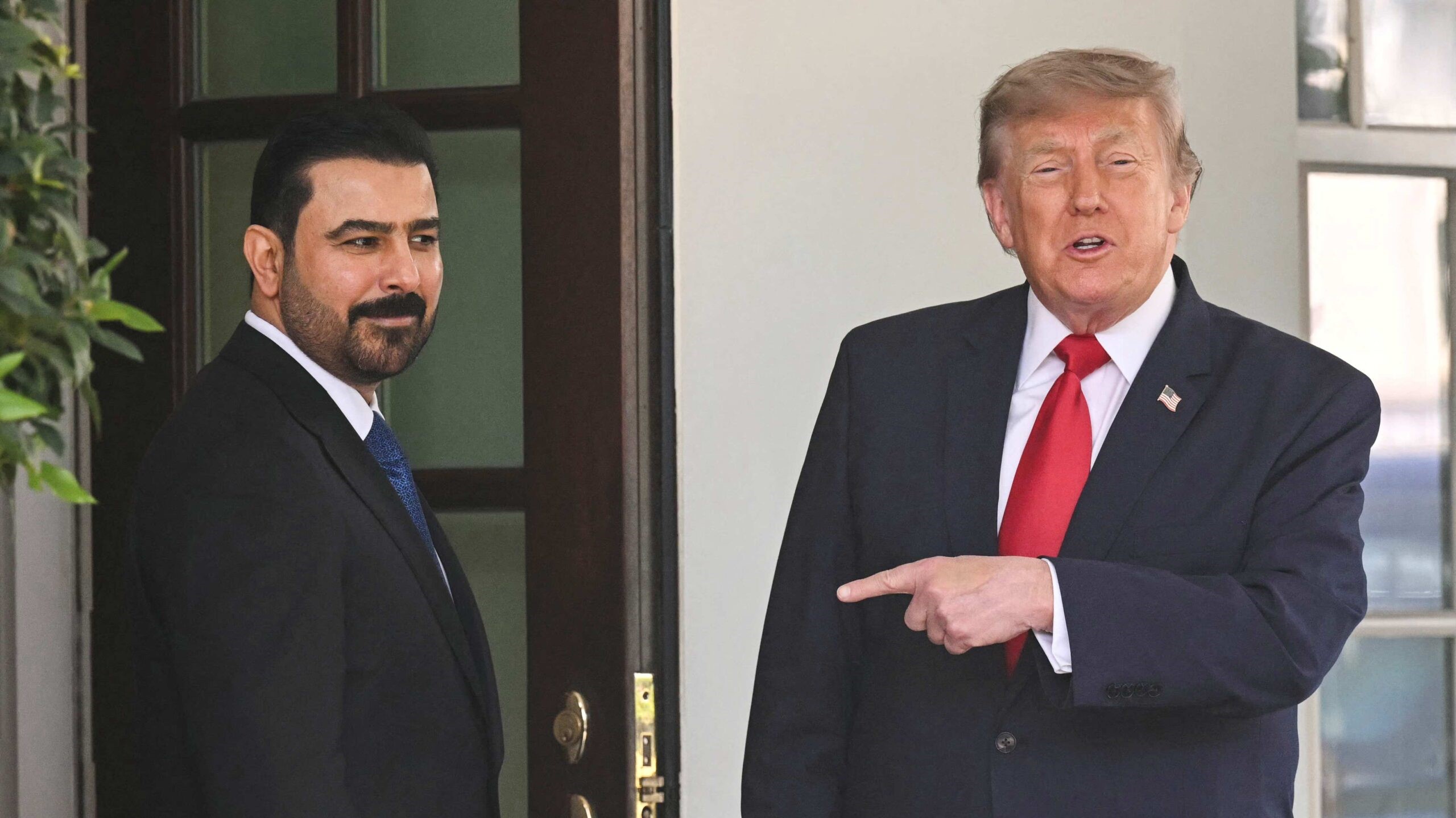 عەلی زەیدی، سەرۆکوەزیرانی عێراق و دۆناڵد ترەمپ سەرۆکی ئەمریکا