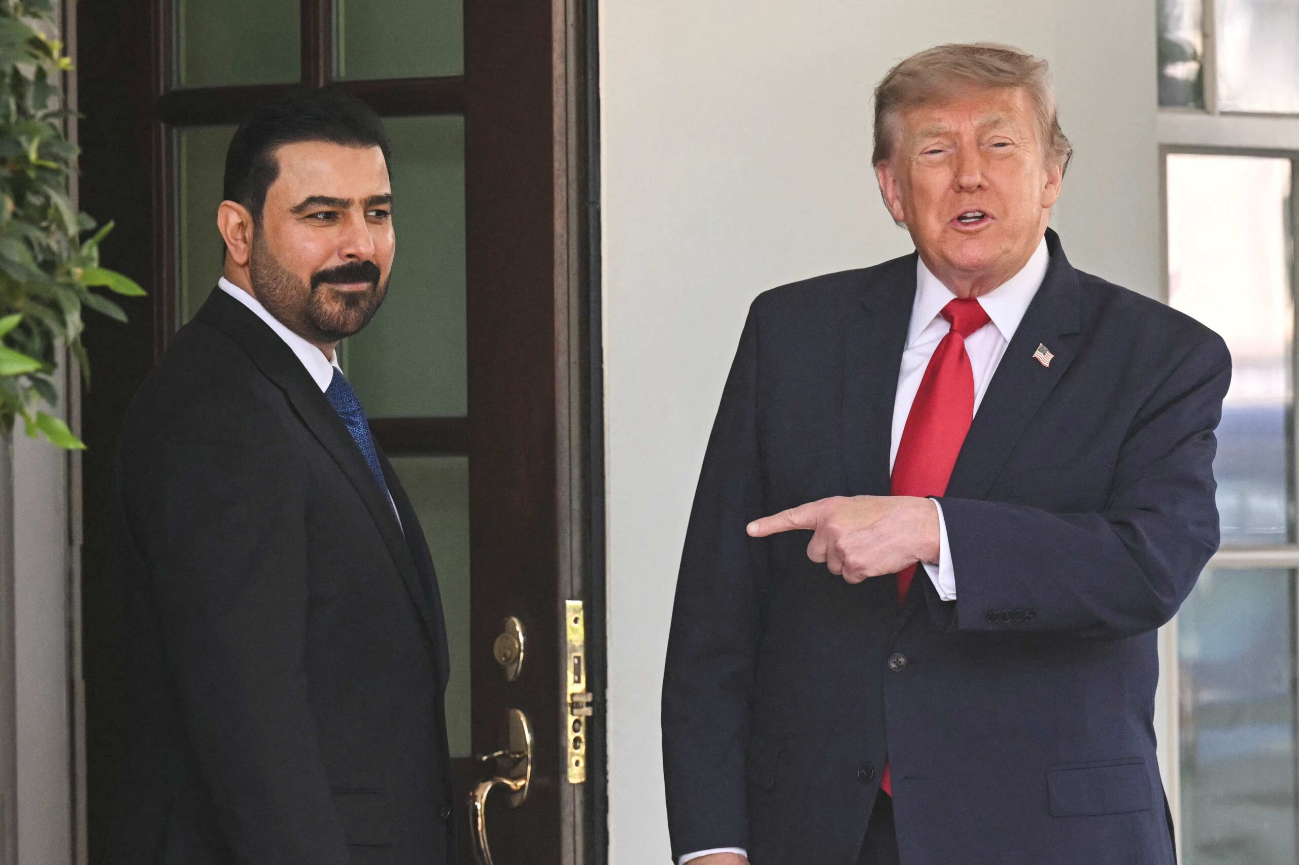 عەلی زەیدی، سەرۆکوەزیرانی عێراق و دۆناڵد ترەمپ سەرۆکی ئەمریکا