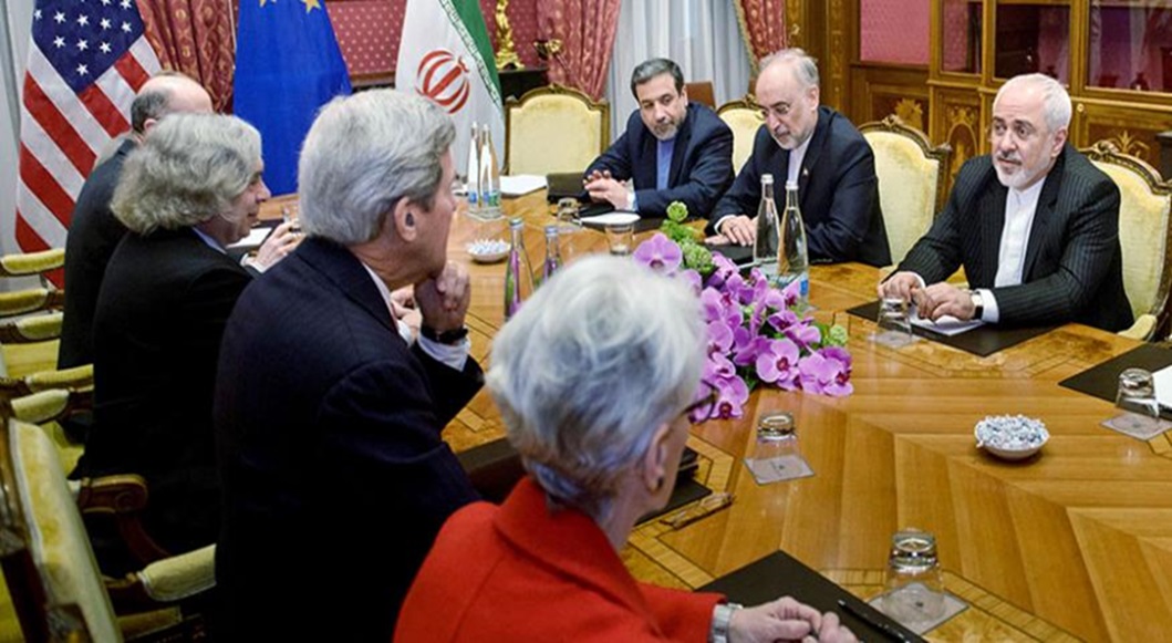شاندى دانوستانکارى ئێران و ئەمریکا لە ساڵى 2015 لە یەکێک لە کۆبوونەوەکانى ئەوکات