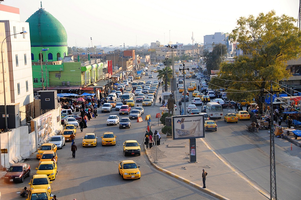 یەکێک لە شەقامە سەرەکییەکانی شاری کەرکووک
