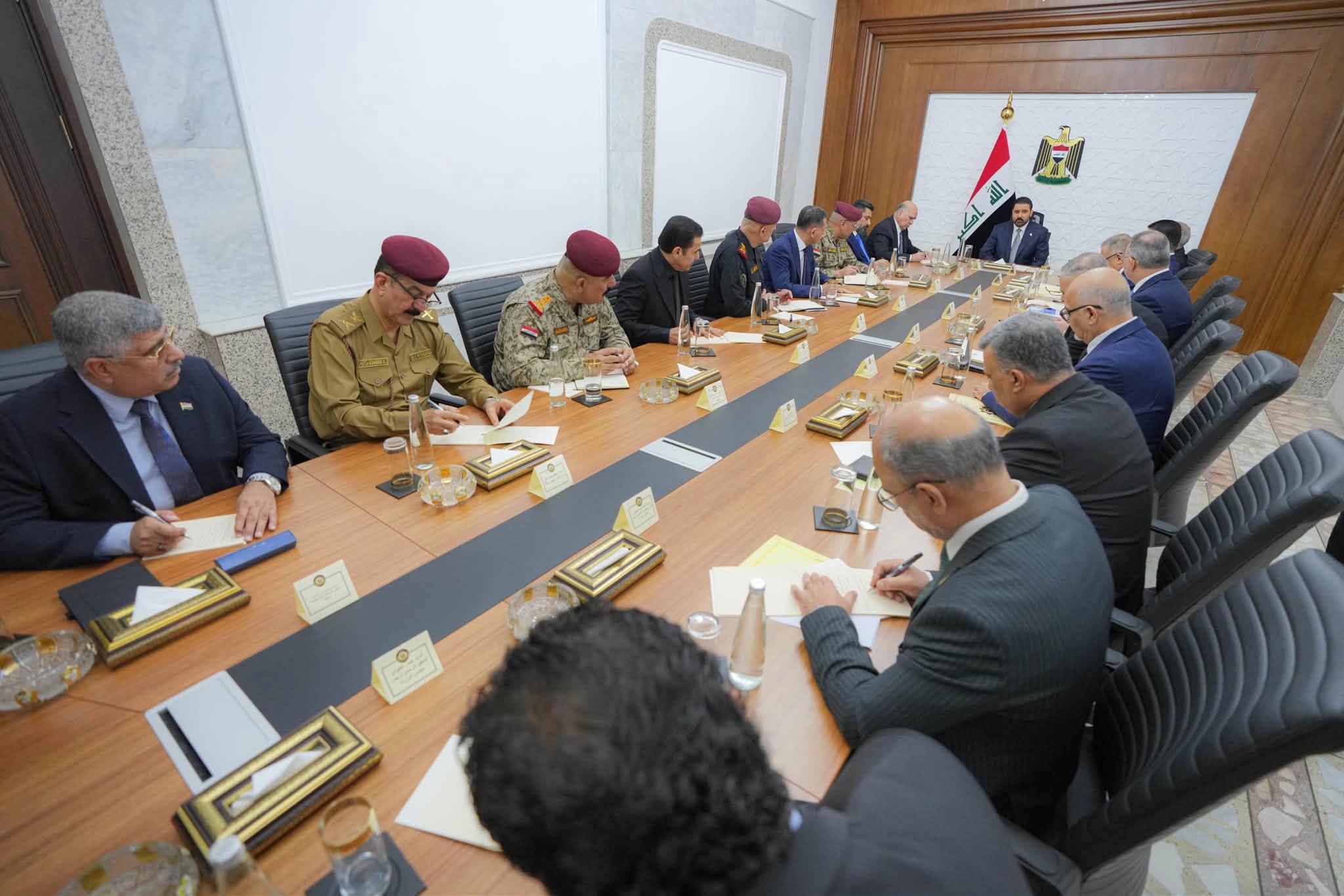 کۆبوونەوەی ئەنجوومەنی وەزاری ئاسایشی نیشتمانیی عێراق، بە سەرۆکایەتی عەلی زەیدی سەرۆکوەزیرانی عێراق