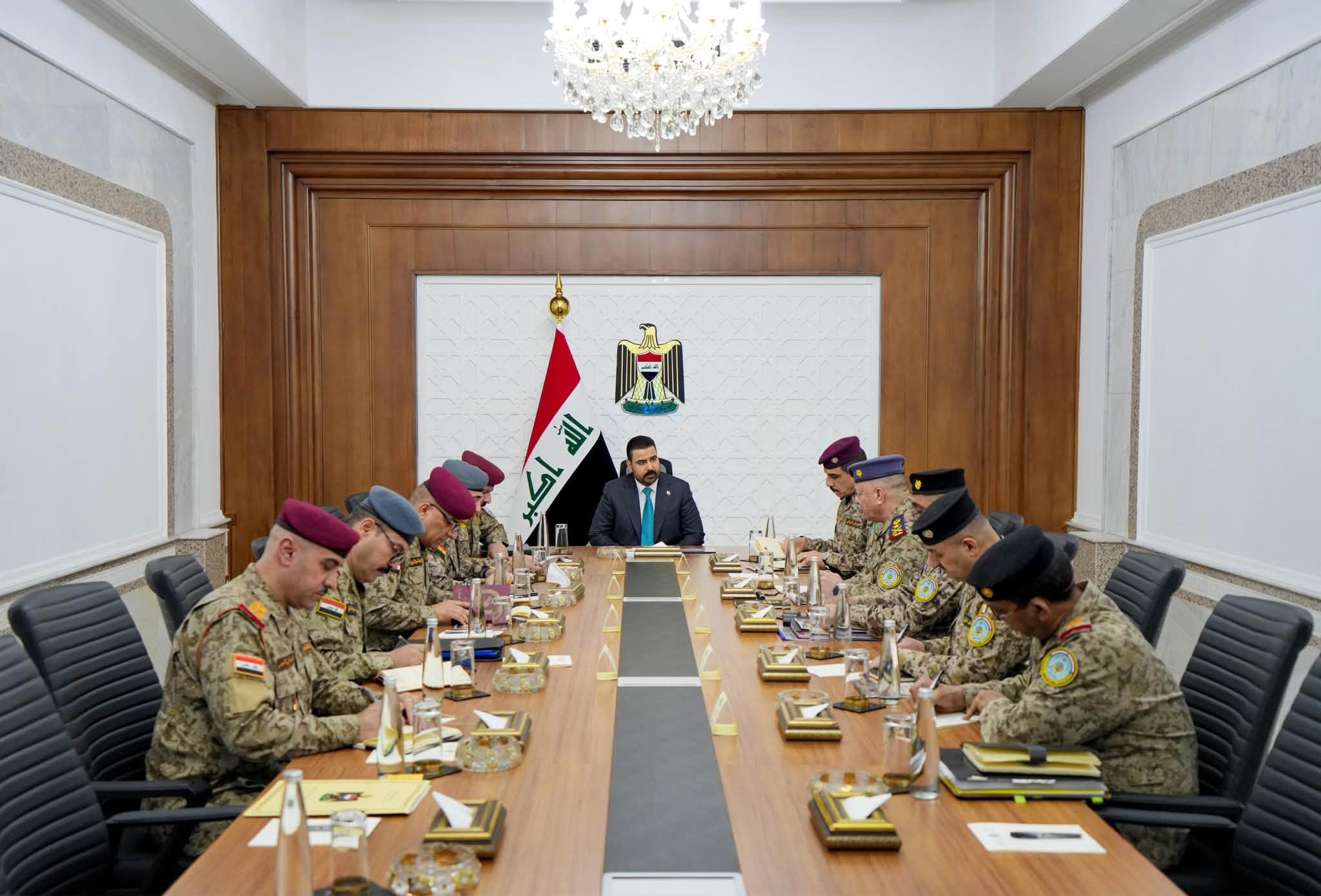 کۆبوونەوەی عەلی زەیدی، فەرماندەی گشتیی هێزە چەکدارەکانی عێراق، لەگەڵ فەرماندەیی هێزی ئاسمانی 