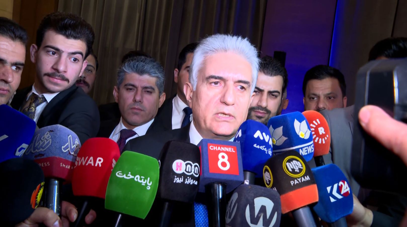 کۆنفڕانسی ڕۆژنامەوانیی ڕێبەر ئەحمەد، وەزیری ناوخۆی هەرێمی کوردستان 