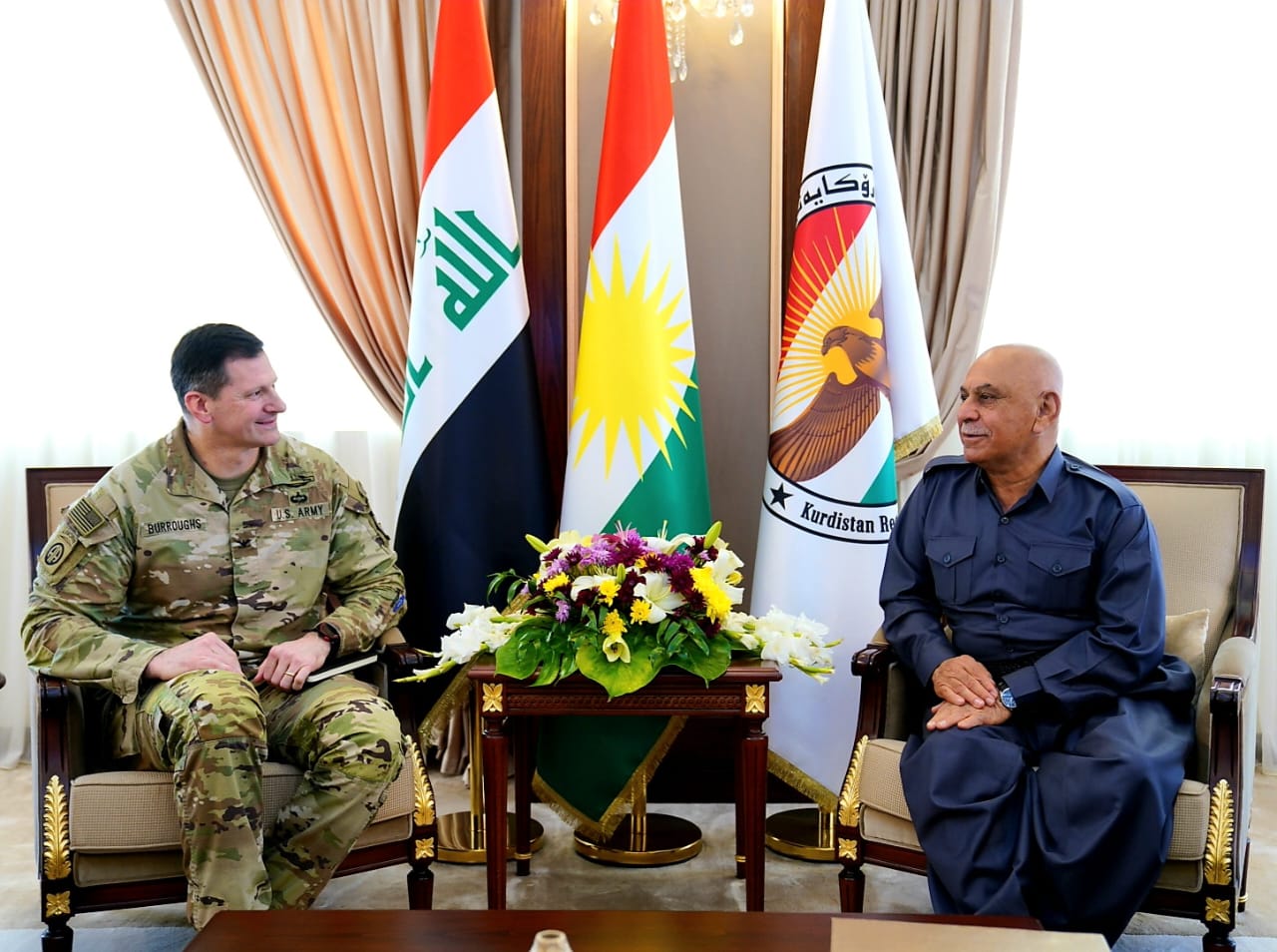 کۆبوونەوەی جێگری سەرۆک لەگەڵ شاندێکی ڕاوێژکاریی هاوپەیمانان 