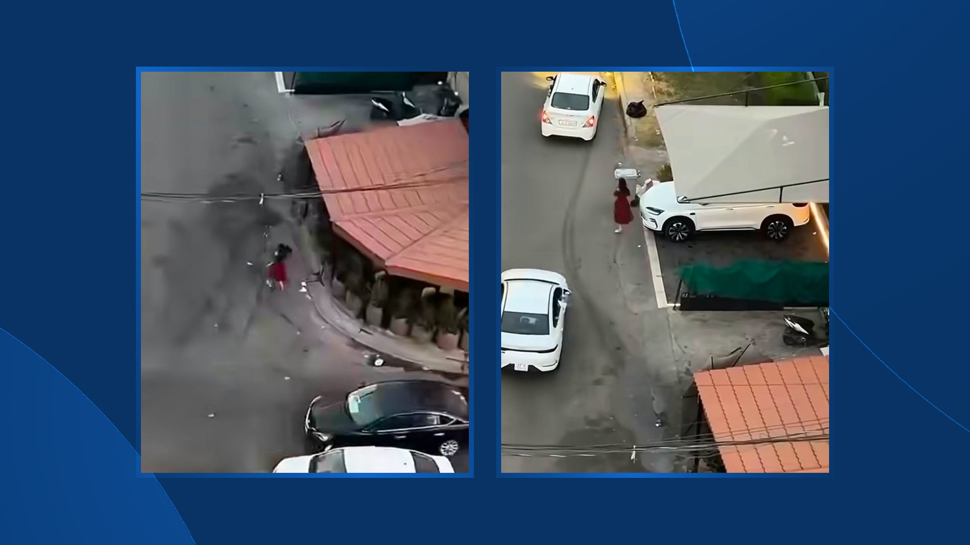 دوو دیمەنی ئەو کچە بەغدادییە کە بە یەکێک لە شەقامەکاندا دەڕوات و چەندین کەس بە ئۆتۆمبێل دوای دەکەون و کێچەڵی پێدەکەن