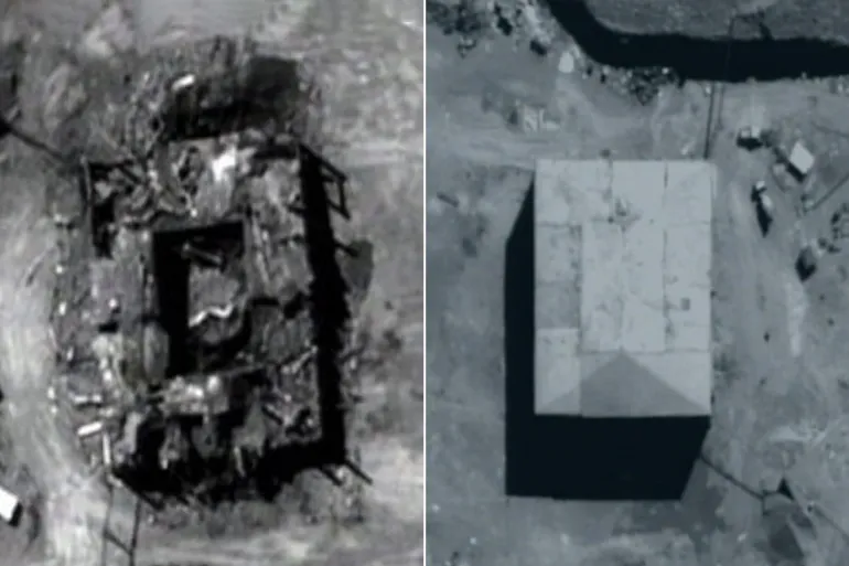 دیمەنێک لە وێستگەی  ئەتۆمیی کیبار لە دێرەزۆری سووریا لە دوای بۆردومانکردنی لەلایەن ئیسرائیلەوە لە ساڵی 2007