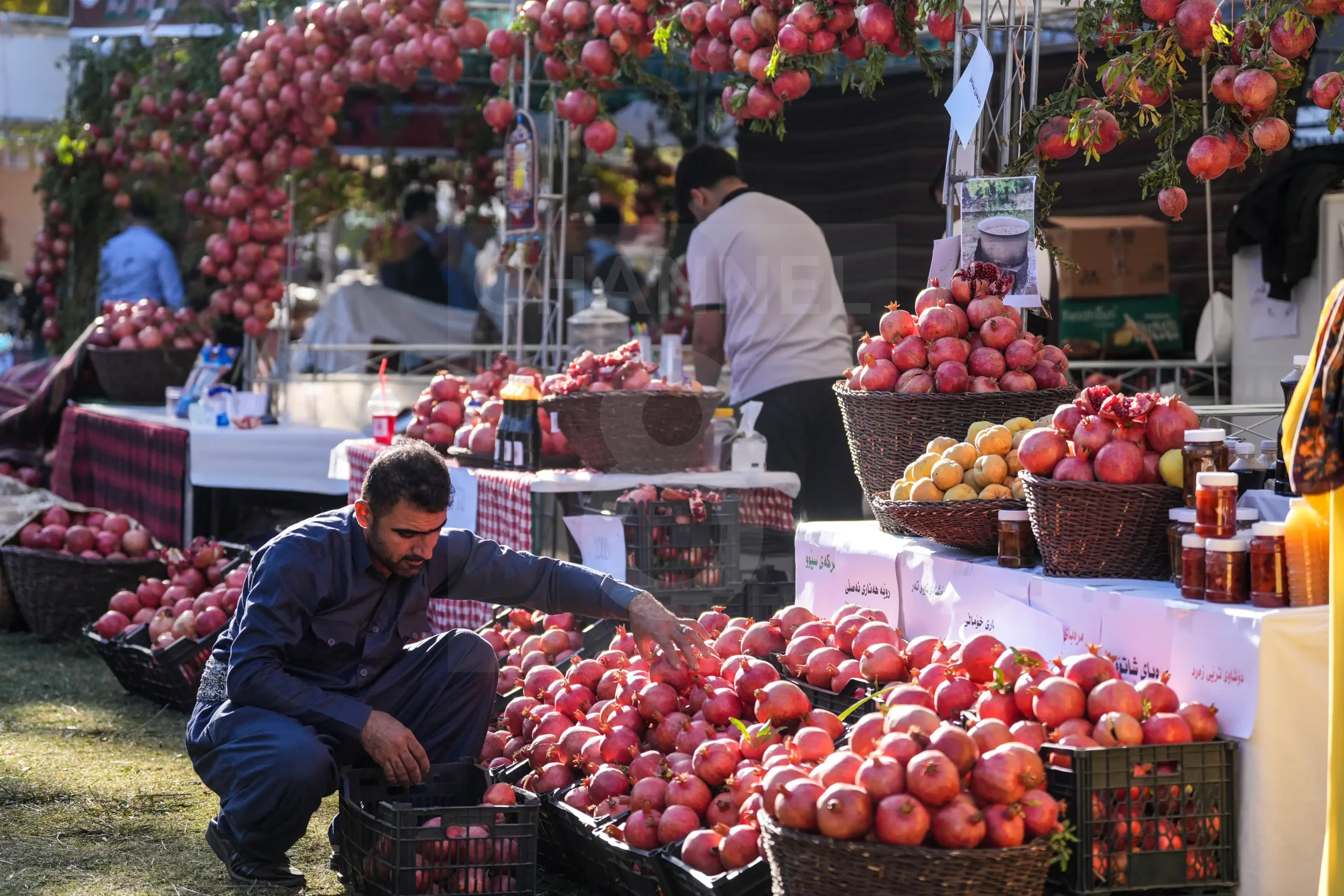 دیمەنێک لە فێستیڤاڵی ساڵی ڕابردووی هەنار لە هەڵەبجە
