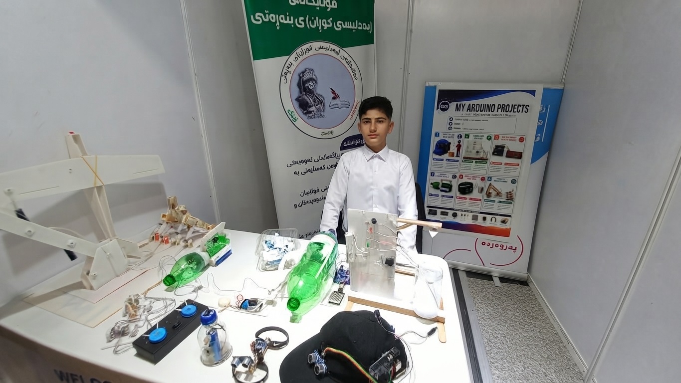 بەشداریکردنى خوێندکارێکى قۆناغى بنەڕەتى بە بیرۆکەیەکى داهێنەرانەى خۆى لە پڕۆژەی "تالێنت کریێتەرز"