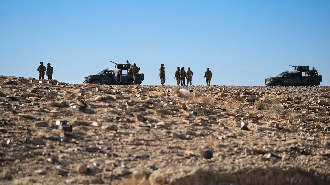هێزێکى حەشدى شەعبى لە ناوچەکانى دەوروبەرى شارەدێى پردێ
