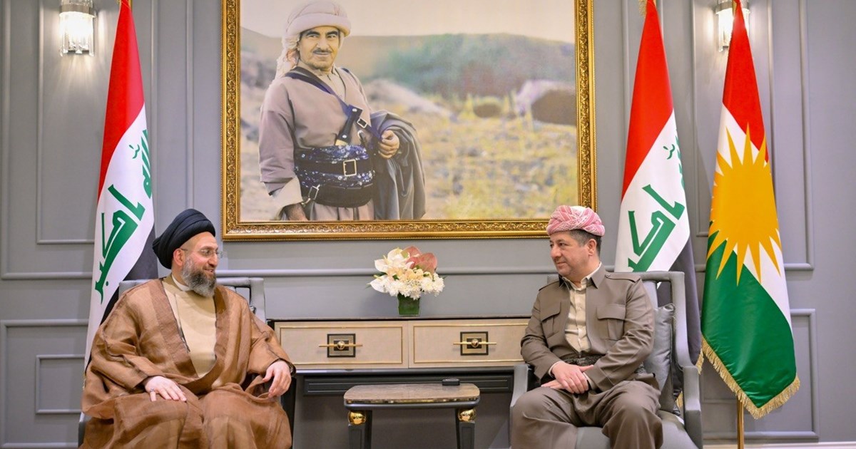 کۆبوونەوەی مەسرور بارزانی، سەرۆکی حکومەتی هەرێمی کوردستان و عەممار حەکیم، سەرۆکی رەوتی حیکمەی نیشتمانی 