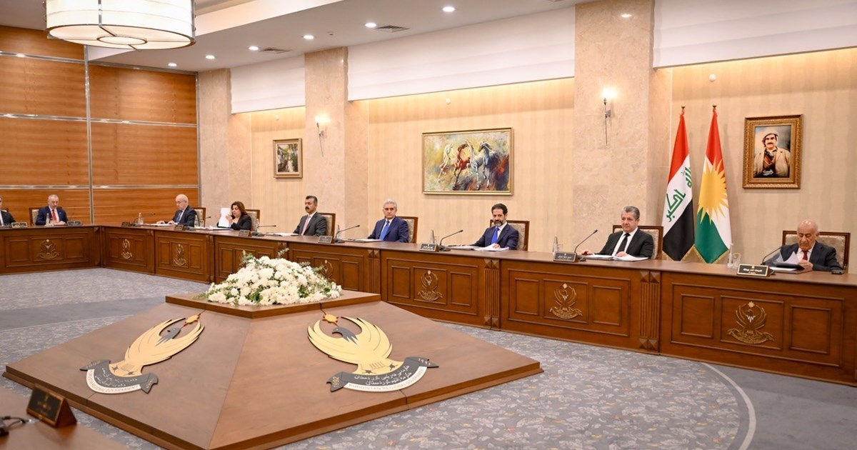 کۆوبونەوەی ئەنجوومەنی وەزیرانی هەرێمی کوردستان، بە ئامادەبوونی سەرۆک و جێگری ئەنجوومەنی وەزیران