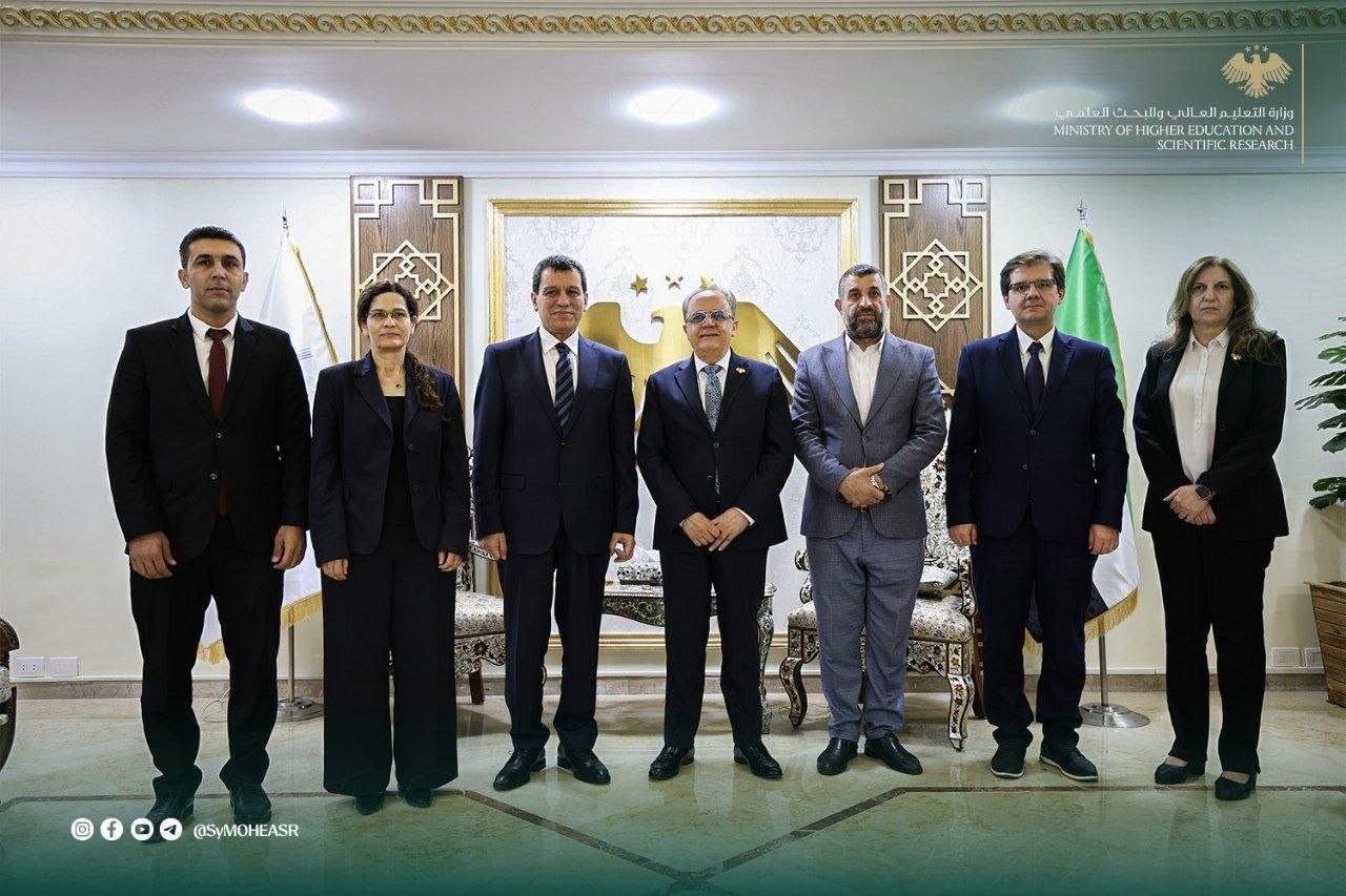 کۆبوونەوەی مەزڵوم عەبدی و وەزیرانی پەروەردە و خوێندنی باڵای سووریا