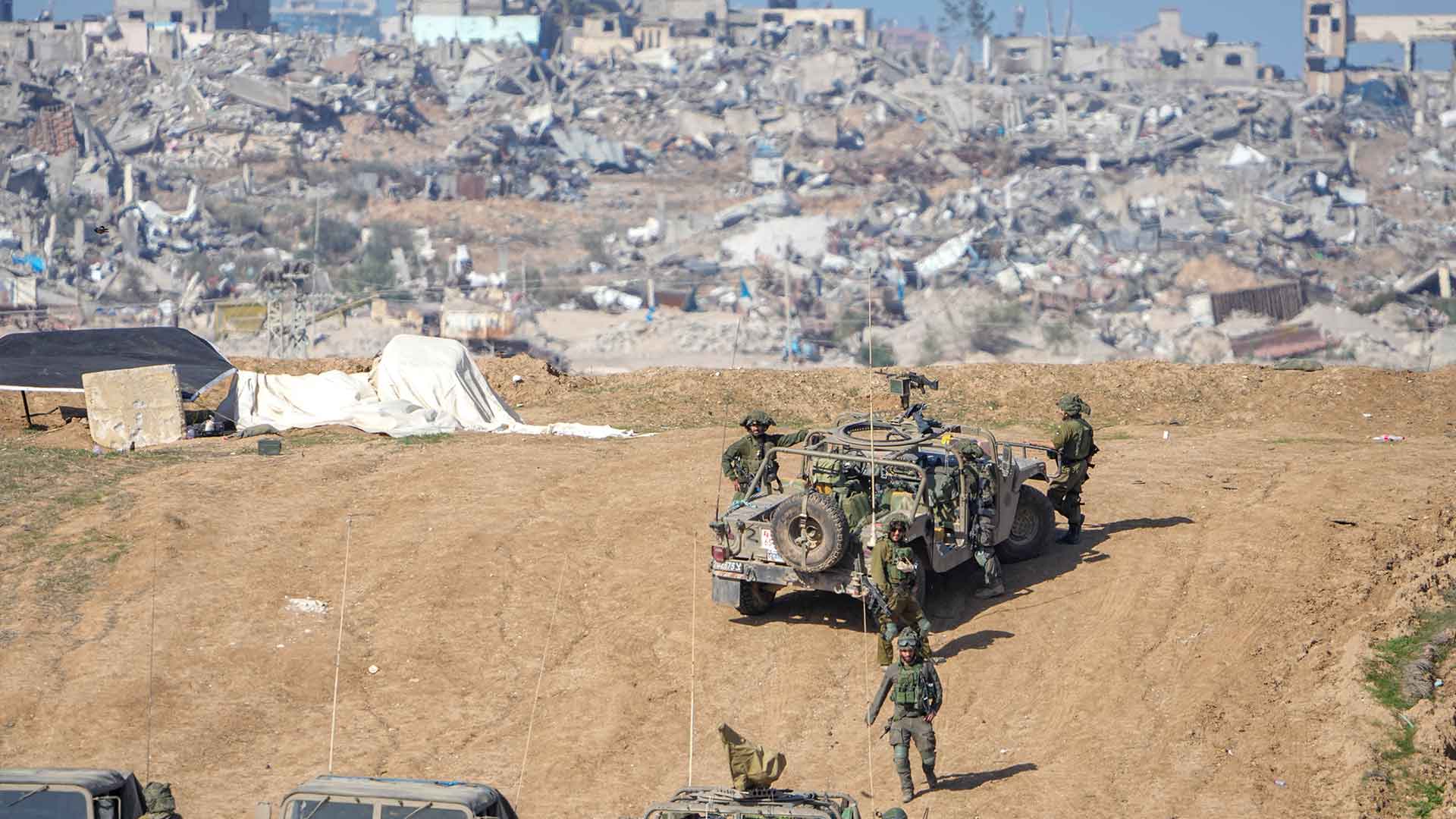 Operasyoneke Artêşa Îsraîlê li nêzî Xezeyê. Wêne: AP