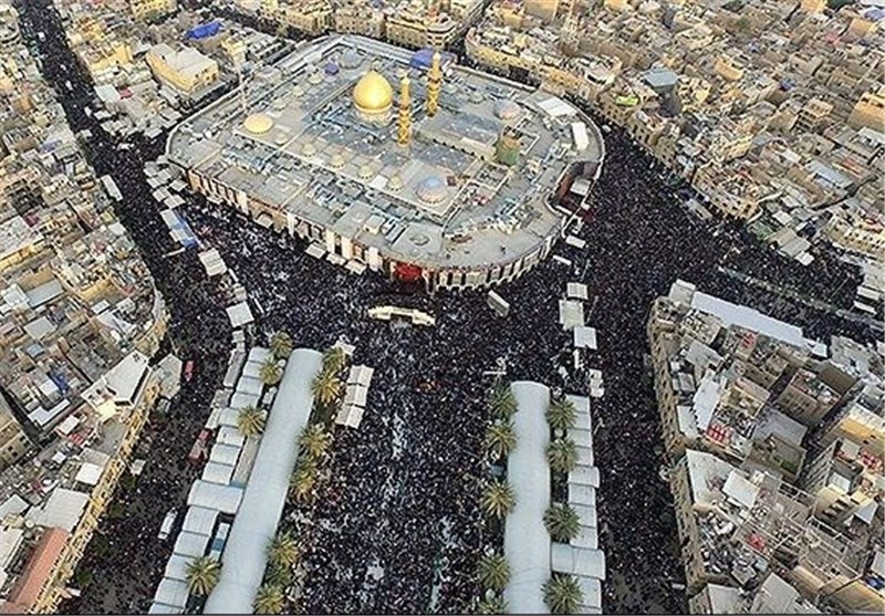 زائران اربعین امام حسین (ع) در کربلا