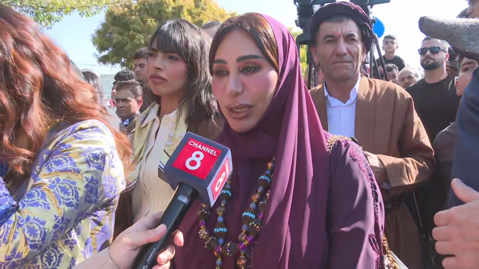 شیخه فرحان، کاردار کنسولگری کل امارات متحده عربی در اقلیم کردستان. عکس: کانال ۸