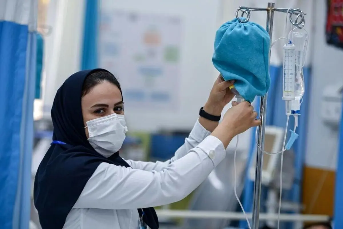یک پرستار ایرانی در محل کار. عکس: رسانه‌های ایرانی