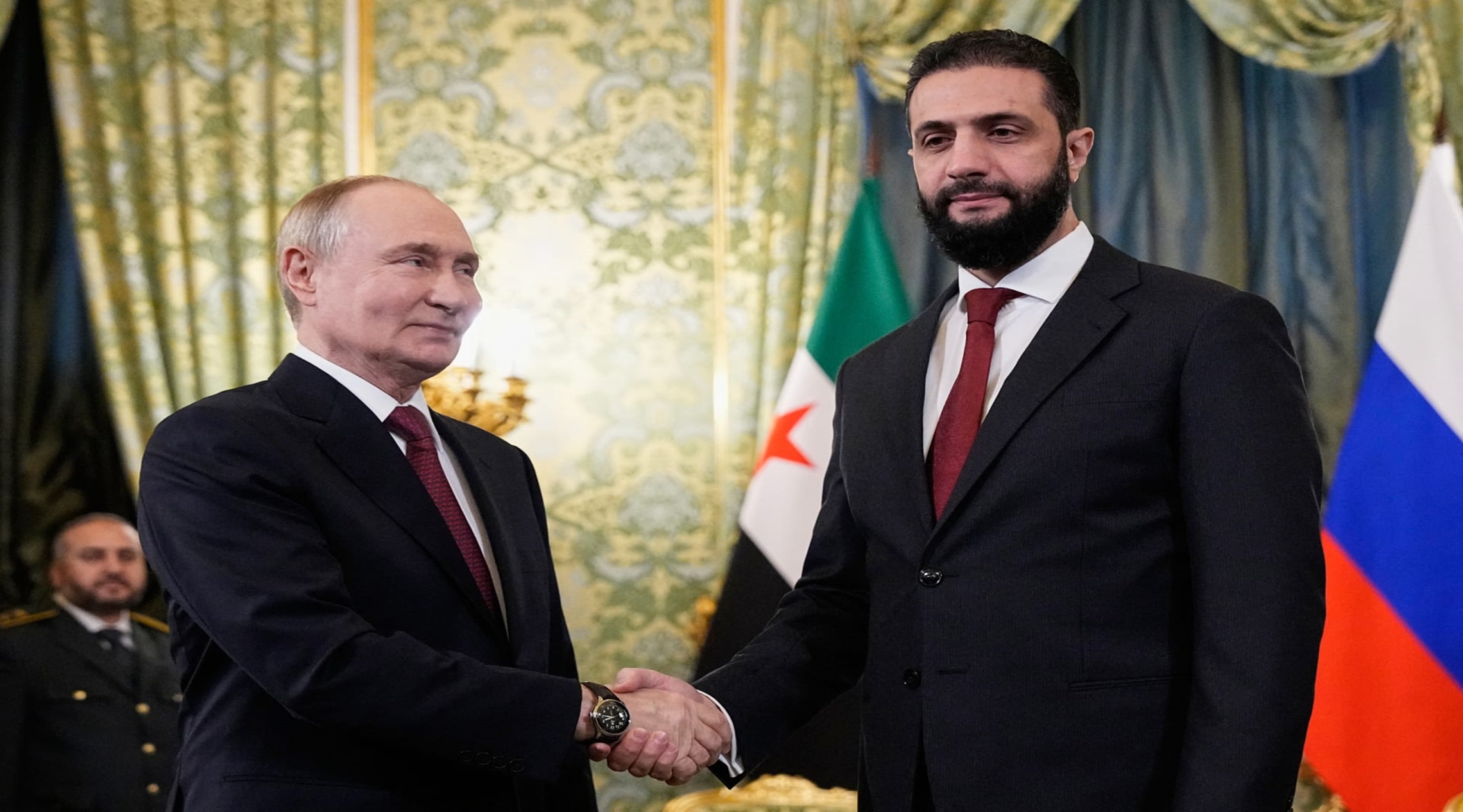احمد شرع، رئیس جمهور سوریه، برای دوره انتقالی با ولادیمیر پوتین، رئیس جمهور روسیه دیدار کرد