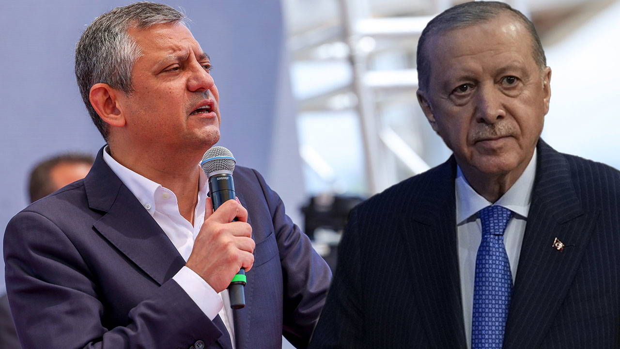 رجب طیب اردوغان، رئیس‌جمهور ترکیه و ازگور اوزل، رئیس حزب جمهوری‌خواه ترکیه