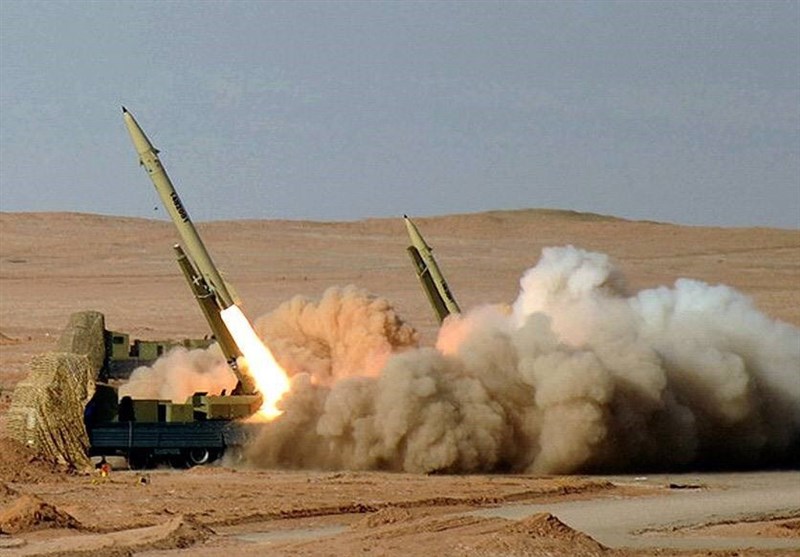 شلیک موشک‌های سپاه پاسداران