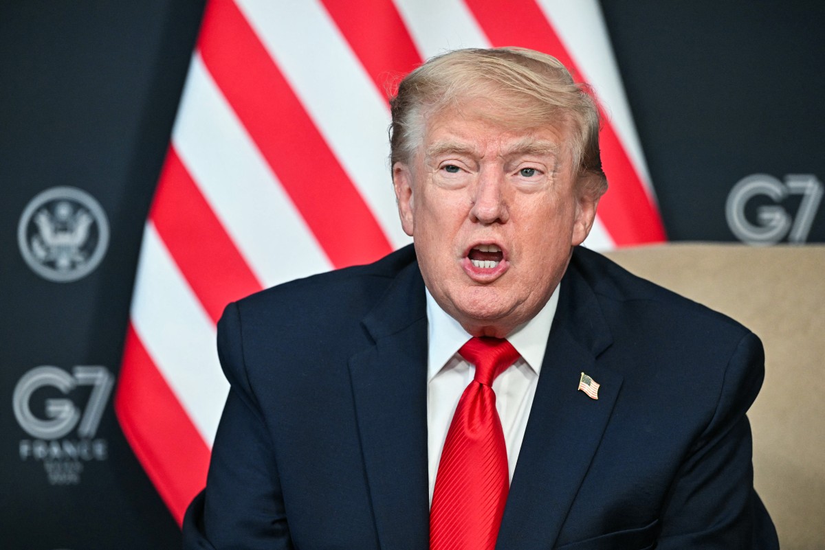 دونالد ترامپ، رئیس‌جمهور آمریکا در کنفرانس خبری اجلاس سران G7
