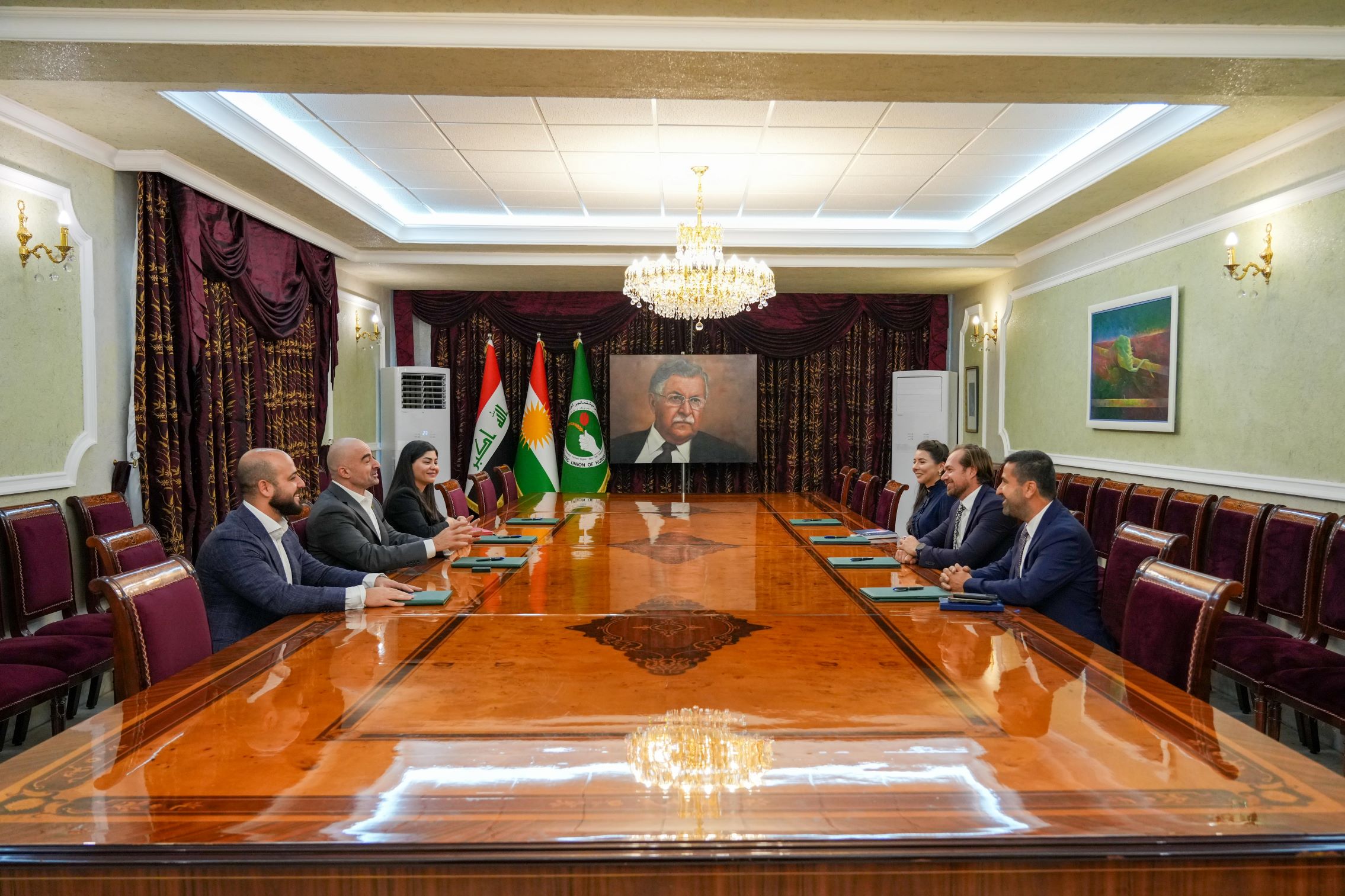 دیدار بافل جلال طالبانی و اندرو بیزلی، سرکنسول بریتانیا در اقلیم کوردستان