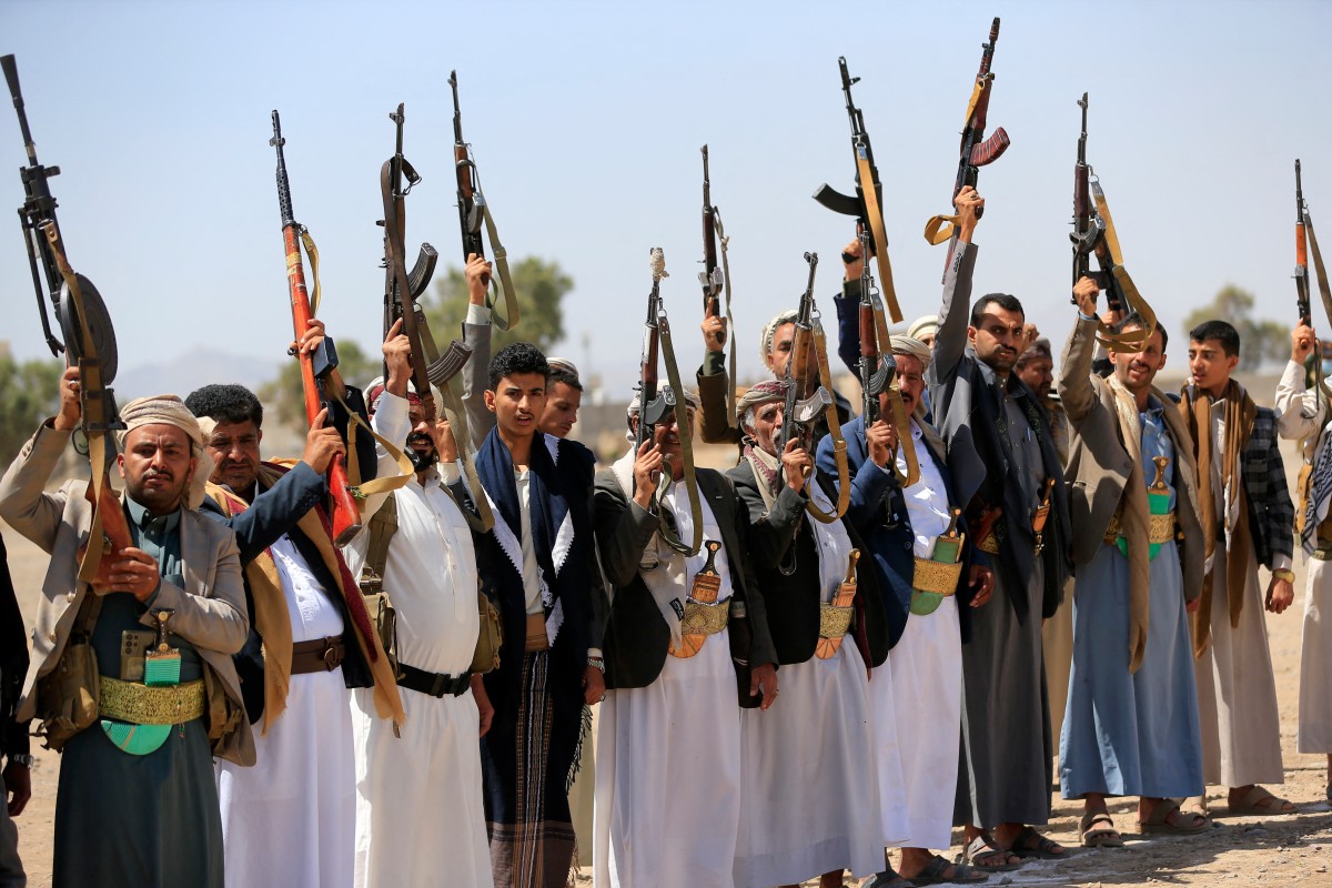 تعدادی از شبه‌نظامیان حوثی یمن. عکس: خبرگزاری فرانسه AFP