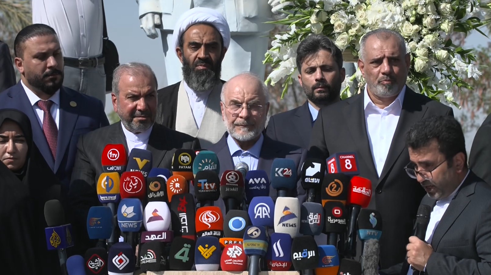 محمد باقر قالیباف، رئیس مجلس ایران در بغداد