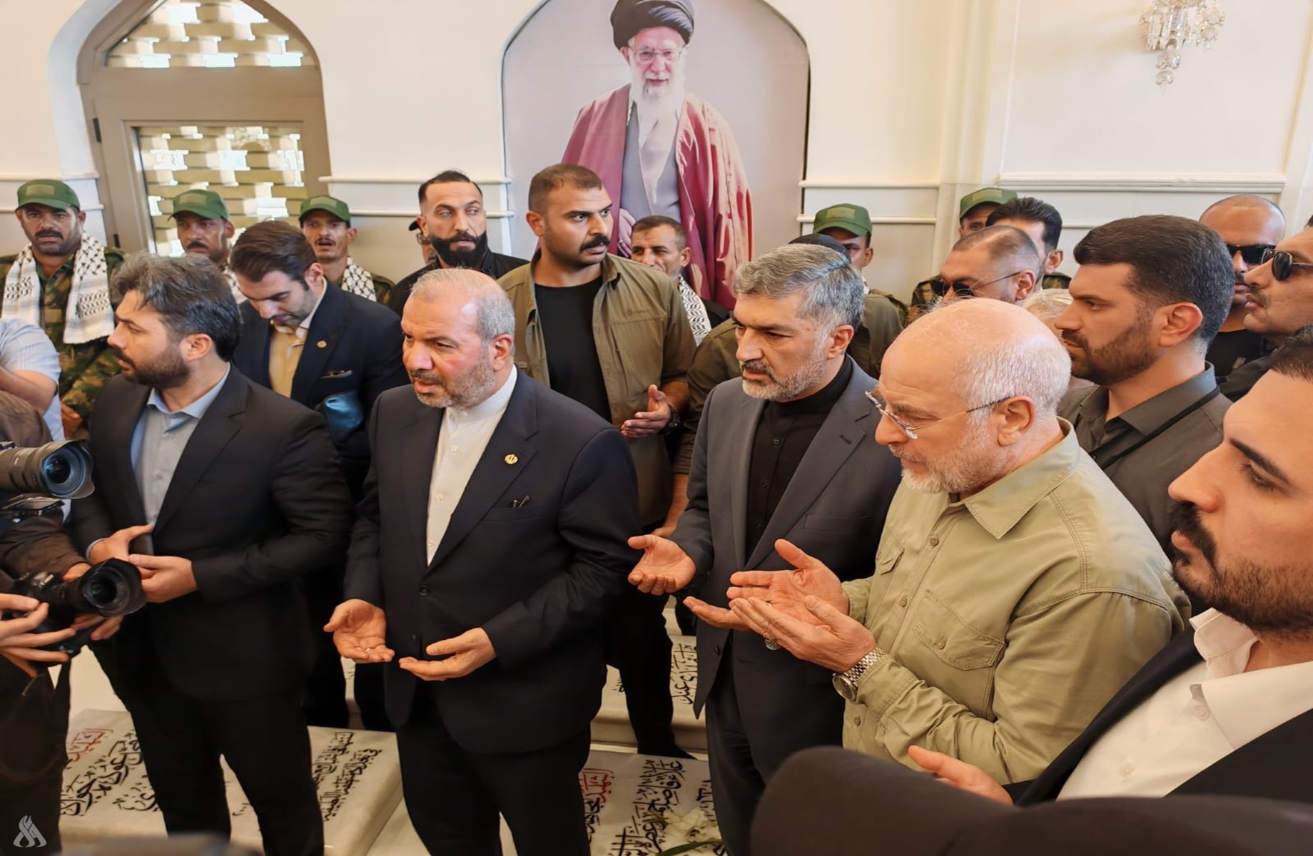 محمدباقر قالیباف، رئیس مجلس ایران در نجف