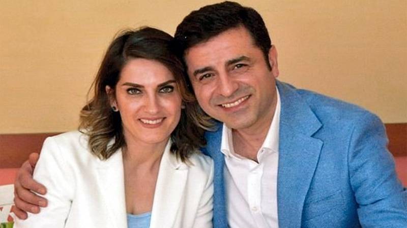 Eski Hakların Demokrasi Partisi (HDP) Eş Genel Başkanı Selahattin Demirtaş,ve eşi Başak Demirtaş